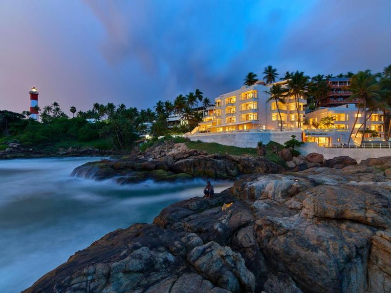 Rockholm at the Light House Beach, Kerala