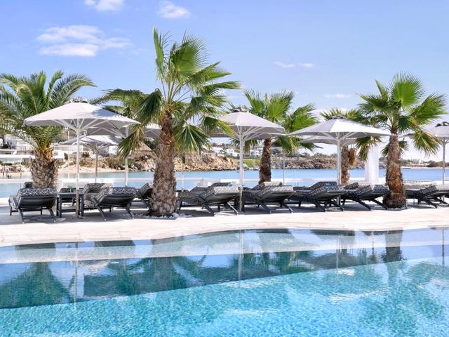 Petinos Beach Hotel — 1.3 km away from Paradise Beach Mykonos